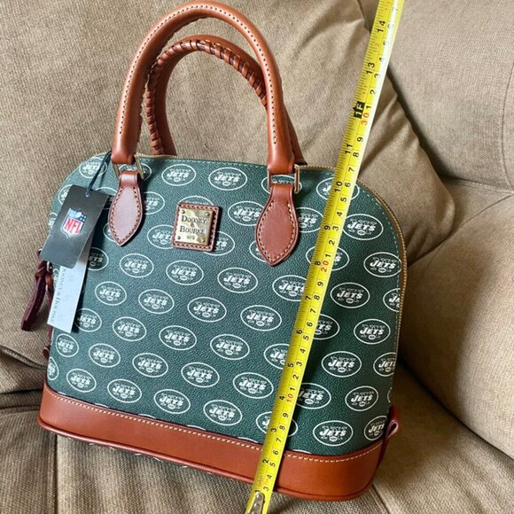 NFL NEW YORK JETS FOOTBALL DOONEY & BOURKE SATCHEL CROSSBODY BAG FAN / TAILGATE - Picture 11 of 16